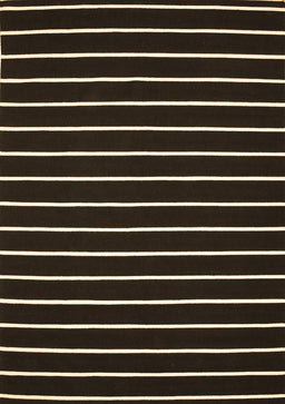 Abstract Brown Contemporary Rug, con77brn