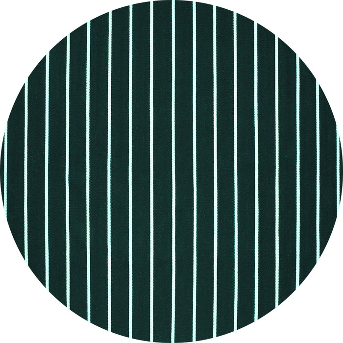 Round Abstract Turquoise Contemporary Rug, con77turq