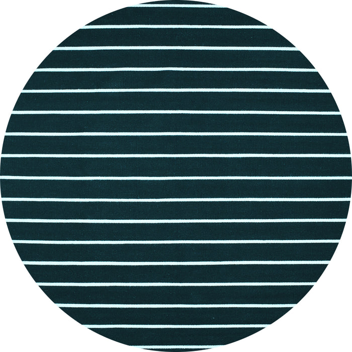 Round Abstract Light Blue Contemporary Rug, con77lblu