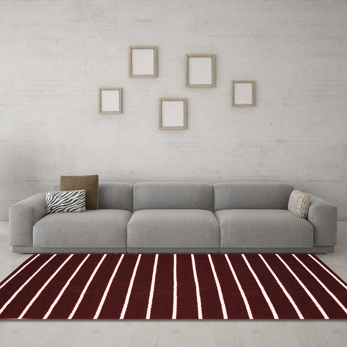 Contemporary Red Washable Rugs