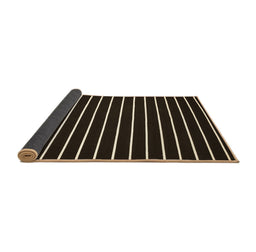 Sideview of Abstract Brown Contemporary Rug, con77brn