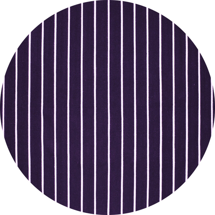 Round Machine Washable Abstract Purple Contemporary Area Rugs, wshcon77pur