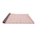 Thickness of Contemporary Pink Modern Rug, con78