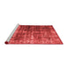 Contemporary Red Washable Rugs