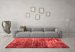 Contemporary Red Washable Rugs