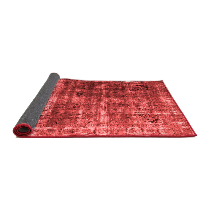 Abstract Red Contemporary Area Rugs