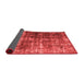 Abstract Red Contemporary Area Rugs