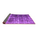 Sideview of Abstract Purple Contemporary Rug, con780pur