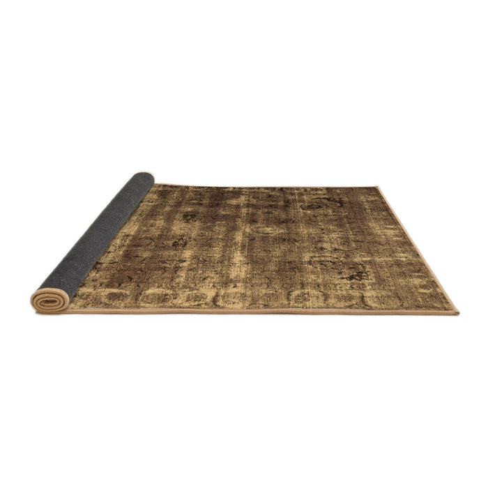 Sideview of Abstract Brown Contemporary Rug, con780brn