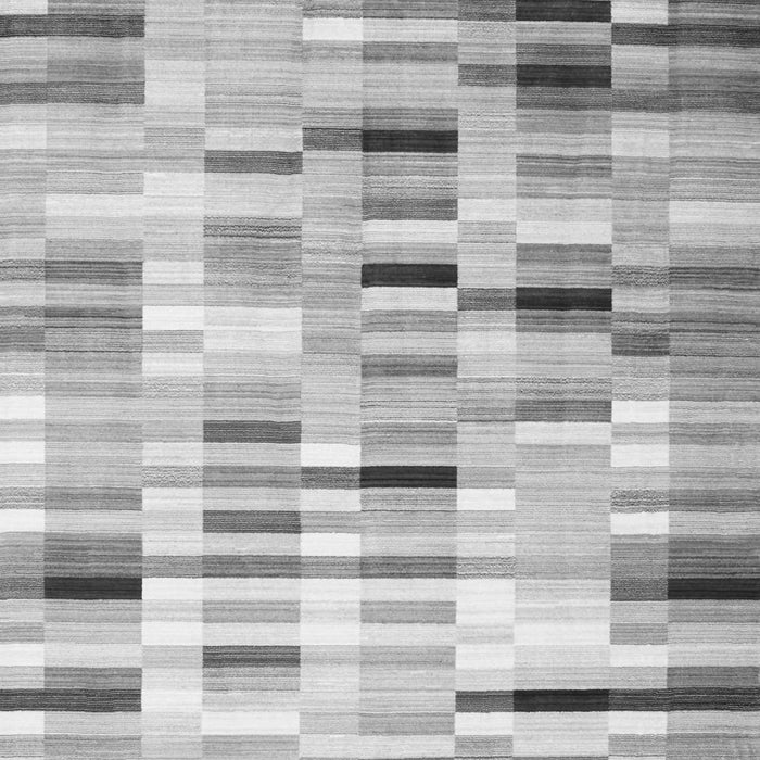 Serging Thickness of Machine Washable Southwestern Gray Country Rug, wshcon781gry