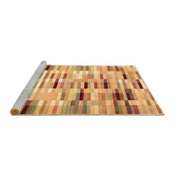 Sideview of Machine Washable Southwestern Brown Country Rug, wshcon781brn