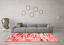 Country Red Washable Rugs