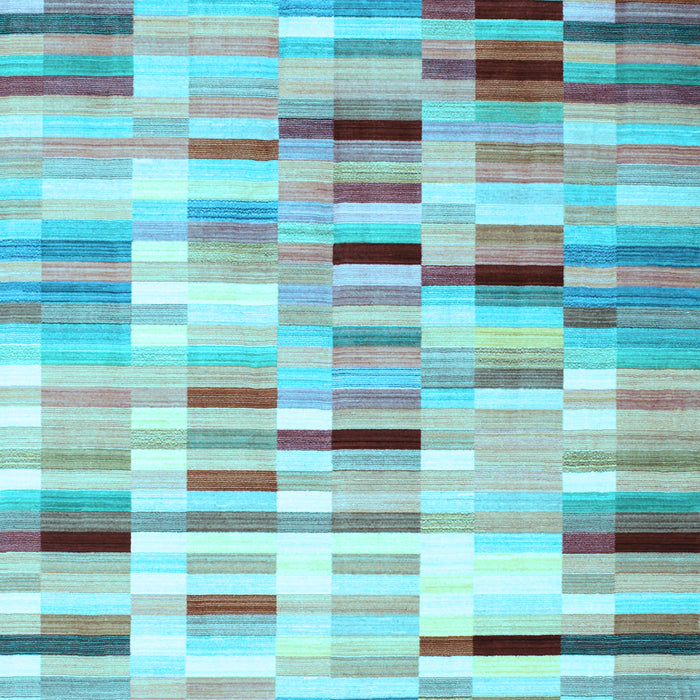 Southwestern Light Blue Country Rug, con781lblu