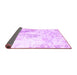 Sideview of Abstract Purple Contemporary Rug, con782pur