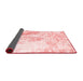 Abstract Red Contemporary Area Rugs