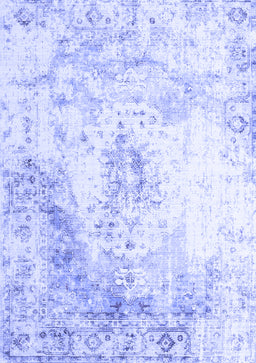 Abstract Blue Contemporary Rug, con782blu