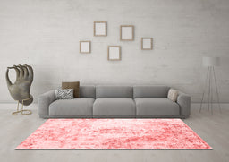 Contemporary Red Washable Rugs