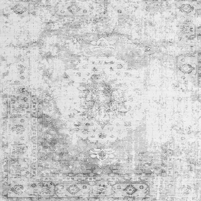 Serging Thickness of Abstract Gray Contemporary Rug, con782gry