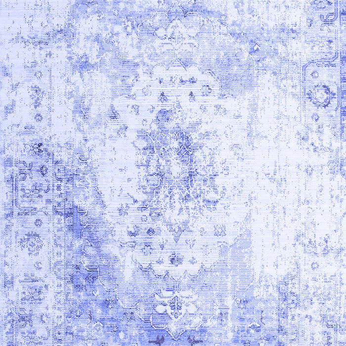 Abstract Blue Contemporary Rug, con782blu