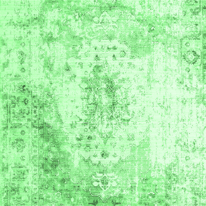 Machine Washable Abstract Emerald Green Contemporary Area Rugs, wshcon782emgrn