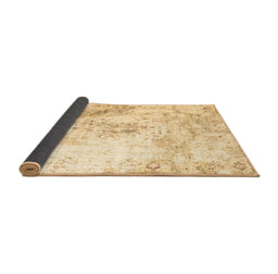Sideview of Abstract Brown Contemporary Rug, con782brn