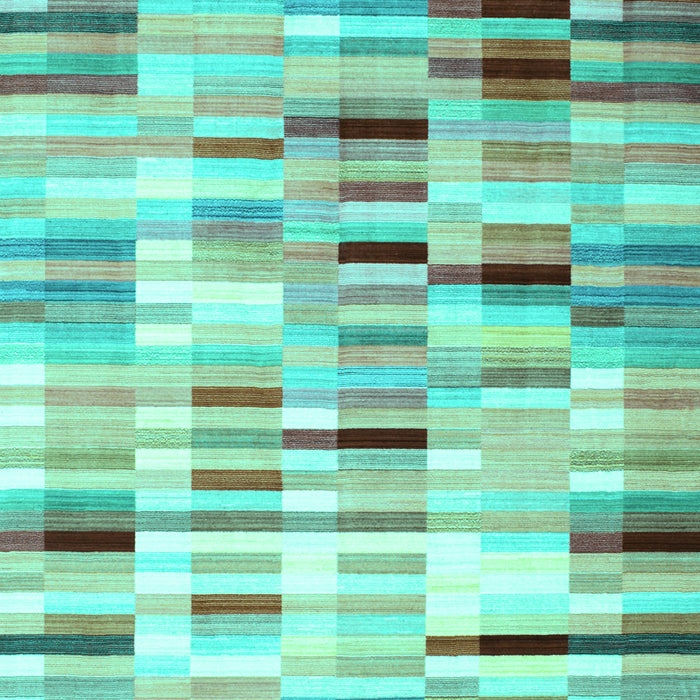 Abstract Turquoise Contemporary Rug, con783turq