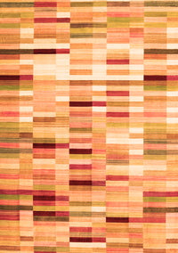 Abstract Orange Contemporary Rug, con783org