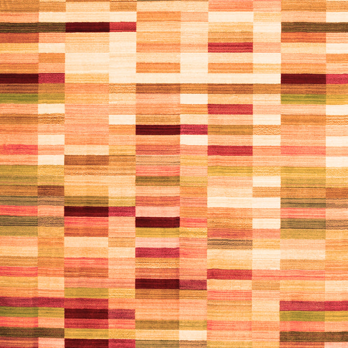 Abstract Orange Contemporary Rug, con783org