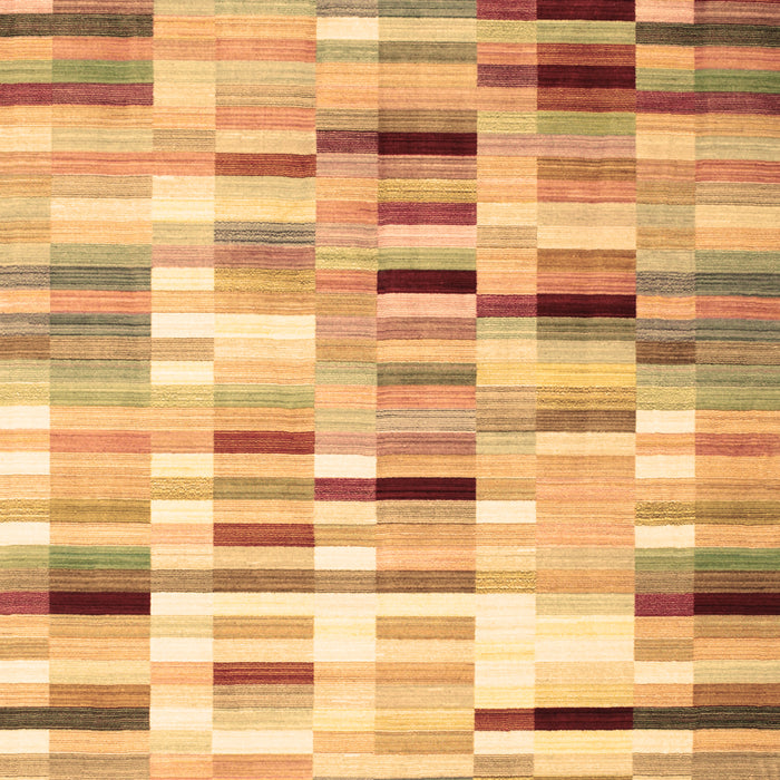 Machine Washable Abstract Brown Contemporary Rug, wshcon783brn