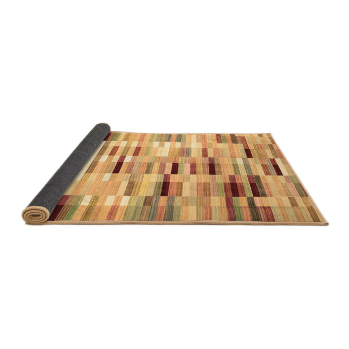 Sideview of Abstract Brown Contemporary Rug, con783brn