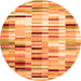 Machine Washable Abstract Orange Contemporary Area Rugs, wshcon783org