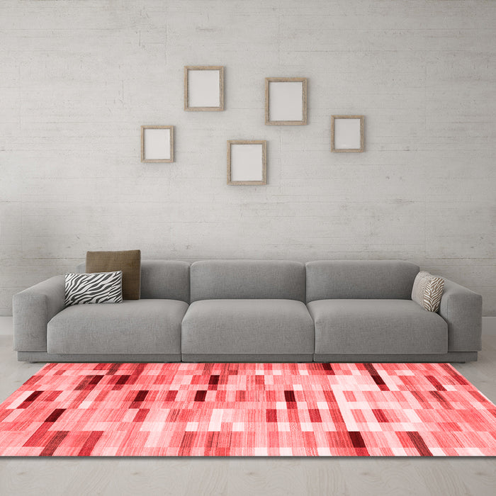 Contemporary Red Washable Rugs