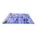 Sideview of Machine Washable Abstract Blue Contemporary Rug, wshcon783blu