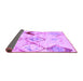 Sideview of Abstract Purple Contemporary Rug, con784pur