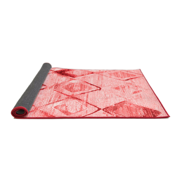 Abstract Red Contemporary Area Rugs