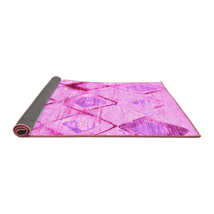 Sideview of Abstract Pink Contemporary Rug, con784pnk