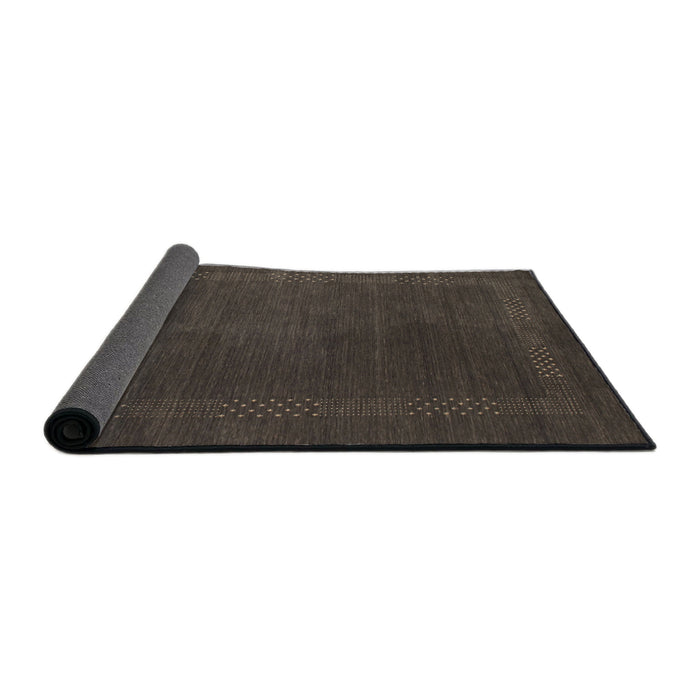Thickness of Contemporary Mocha Brown Modern Rug, con785