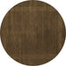 Round Machine Washable Abstract Brown Contemporary Rug, wshcon785brn
