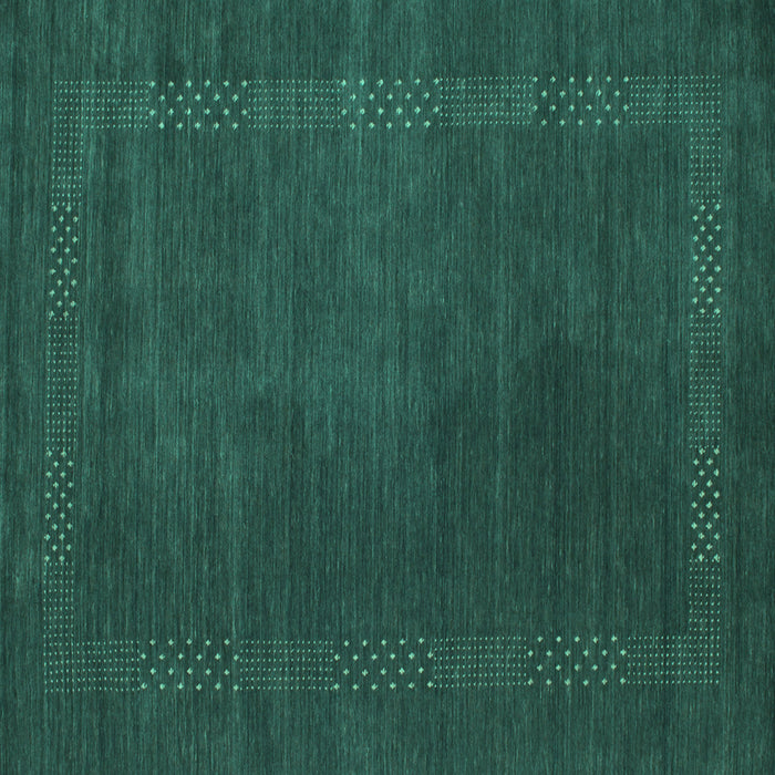 Square Machine Washable Abstract Turquoise Contemporary Area Rugs, wshcon785turq