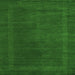 Serging Thickness of Abstract Green Contemporary Rug, con785grn