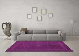 Machine Washable Abstract Pink Contemporary Rug in a Living Room, wshcon785pnk