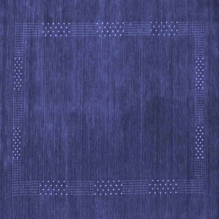 Square Abstract Blue Contemporary Rug, con785blu