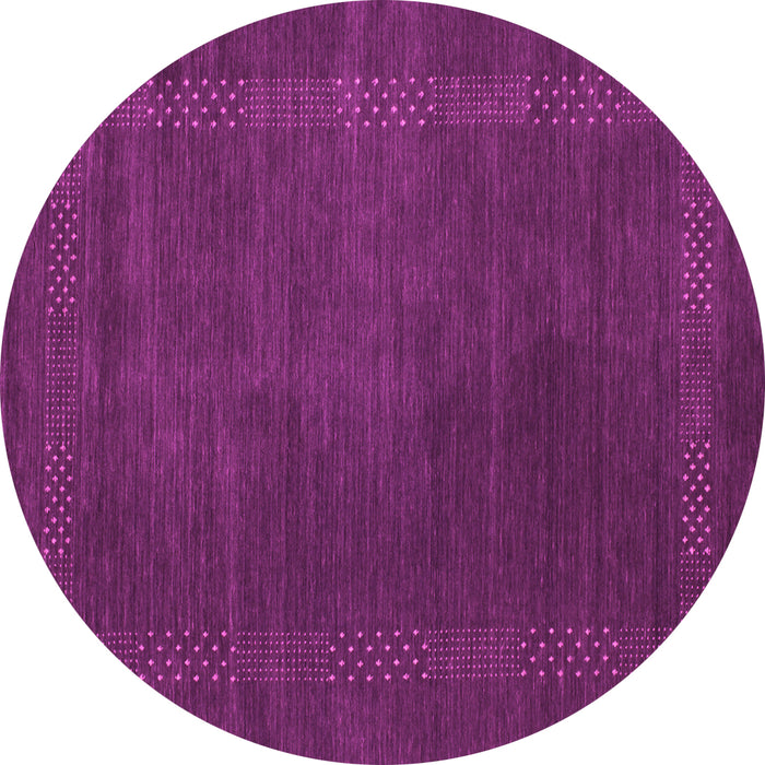 Round Abstract Pink Contemporary Rug, con785pnk