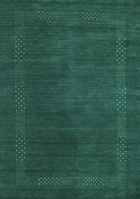 Abstract Turquoise Contemporary Rug, con785turq