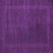 Square Abstract Purple Contemporary Rug, con785pur