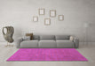 Machine Washable Abstract Purple Contemporary Area Rugs in a Living Room, wshcon786pur