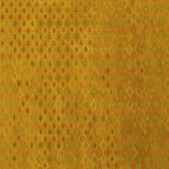 Square Machine Washable Abstract Yellow Contemporary Rug, wshcon786yw