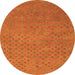 Machine Washable Abstract Orange Contemporary Area Rugs, wshcon786org