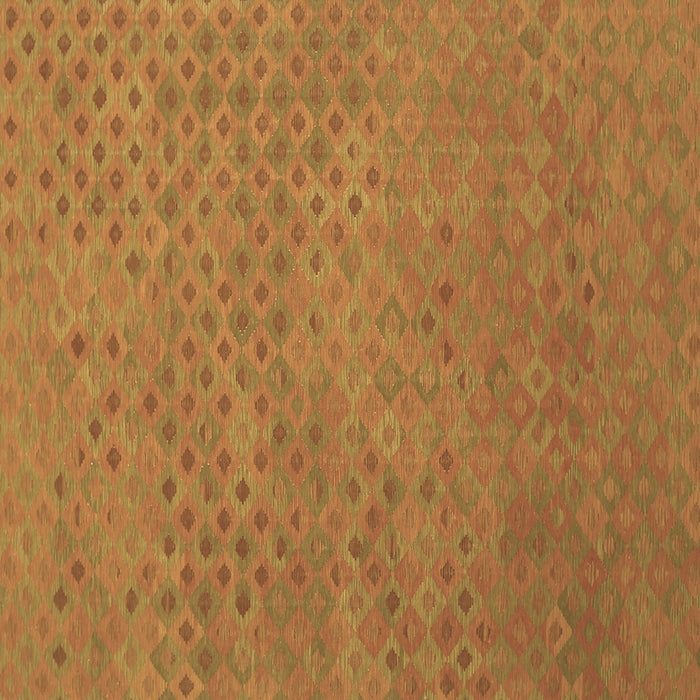 Square Machine Washable Abstract Brown Contemporary Rug, wshcon786brn