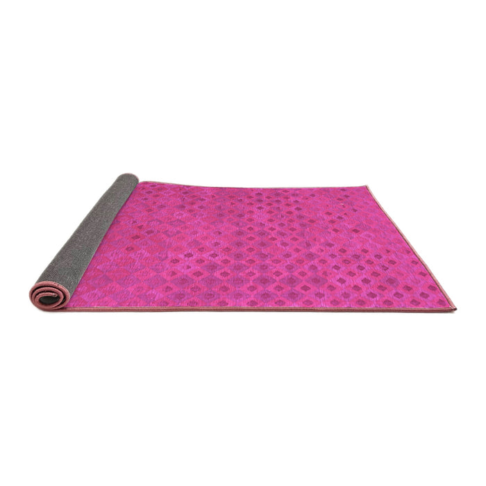Sideview of Abstract Pink Contemporary Rug, con786pnk